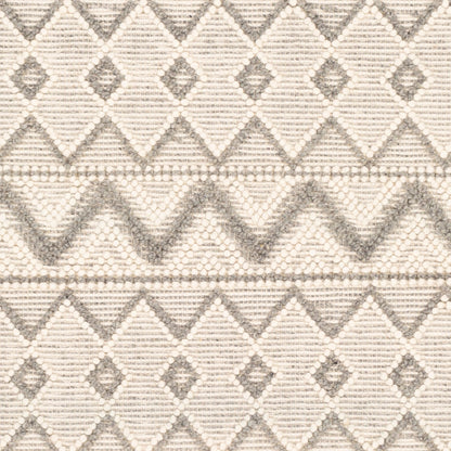 Hygge Rug - 23578 by Livabliss in cream, gray. Made from 100% wool in a unique style.