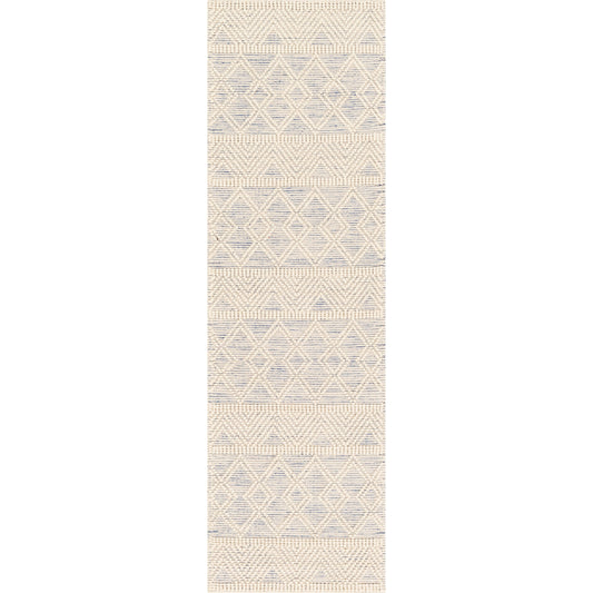 Hygge Rug - 23580 by Livabliss in blue, white. Made from 100% wool in a unique style.