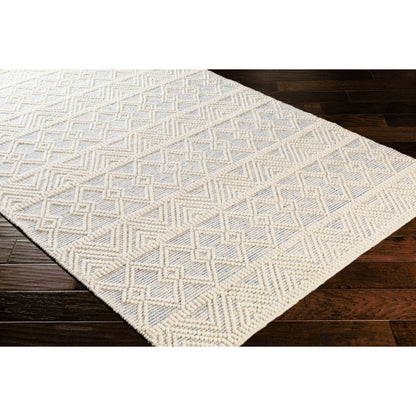 Hygge Rug - 23580 by Livabliss in blue, white. Made from 100% wool in a unique style.