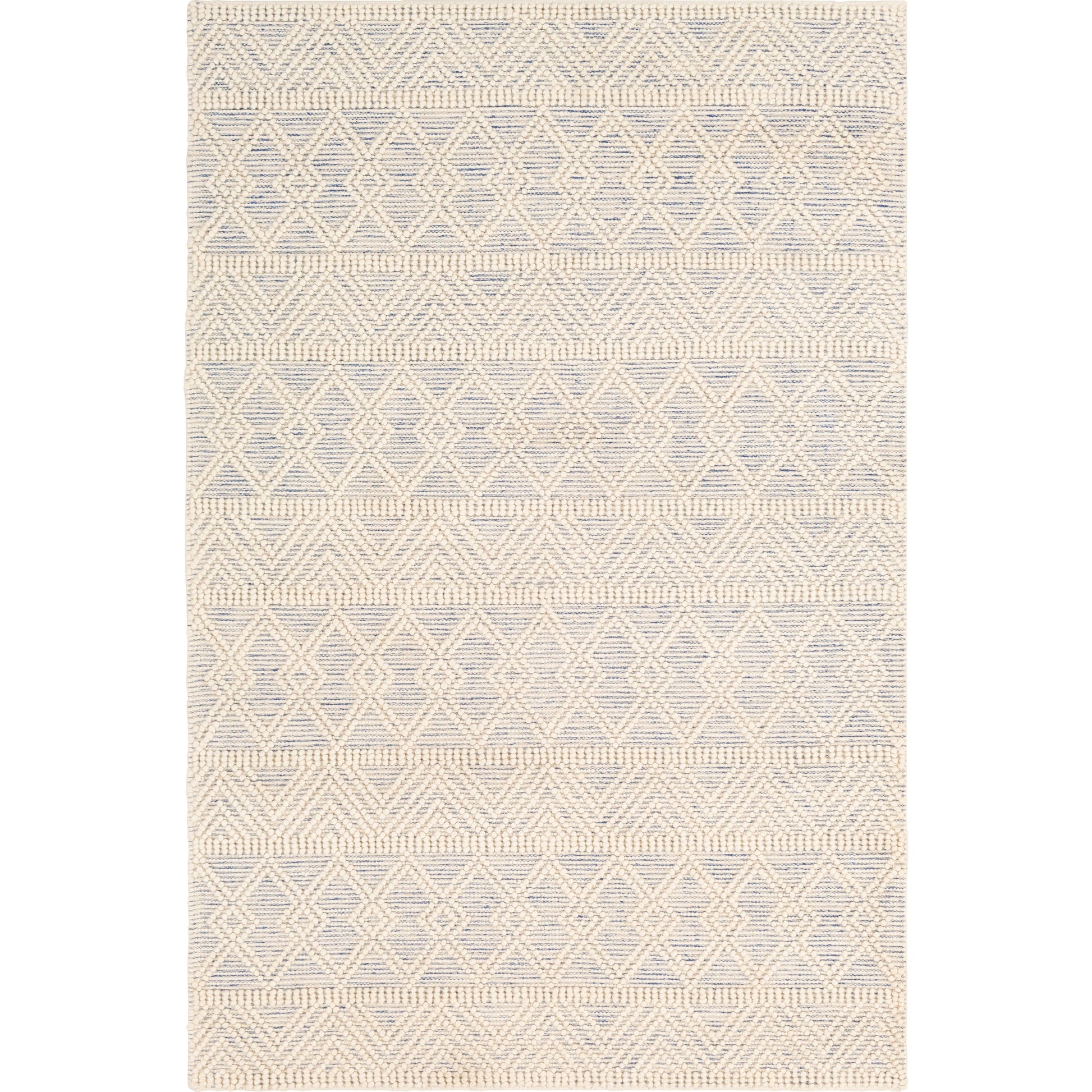 Hygge Rug - 23580 by Livabliss in blue, white. Made from 100% wool in a unique style.