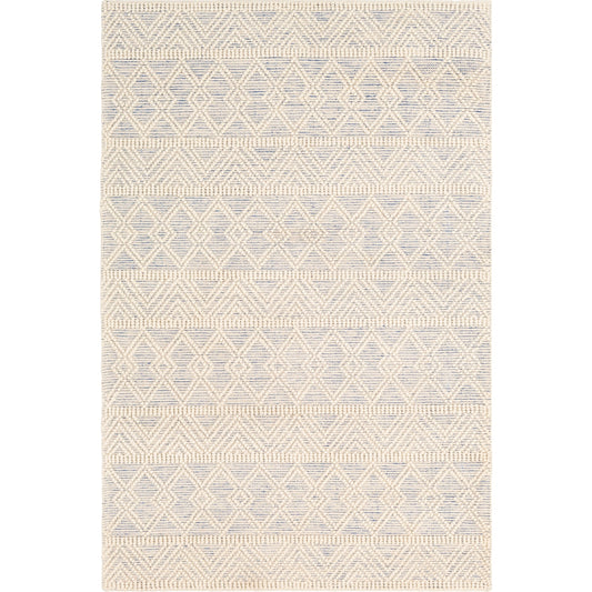 Hygge Rug - 23580 by Livabliss in blue, white. Made from 100% wool in a unique style.