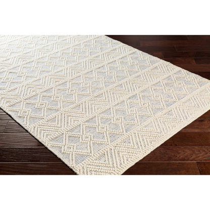 Hygge Rug - 23580 by Livabliss in blue, white. Made from 100% wool in a unique style.