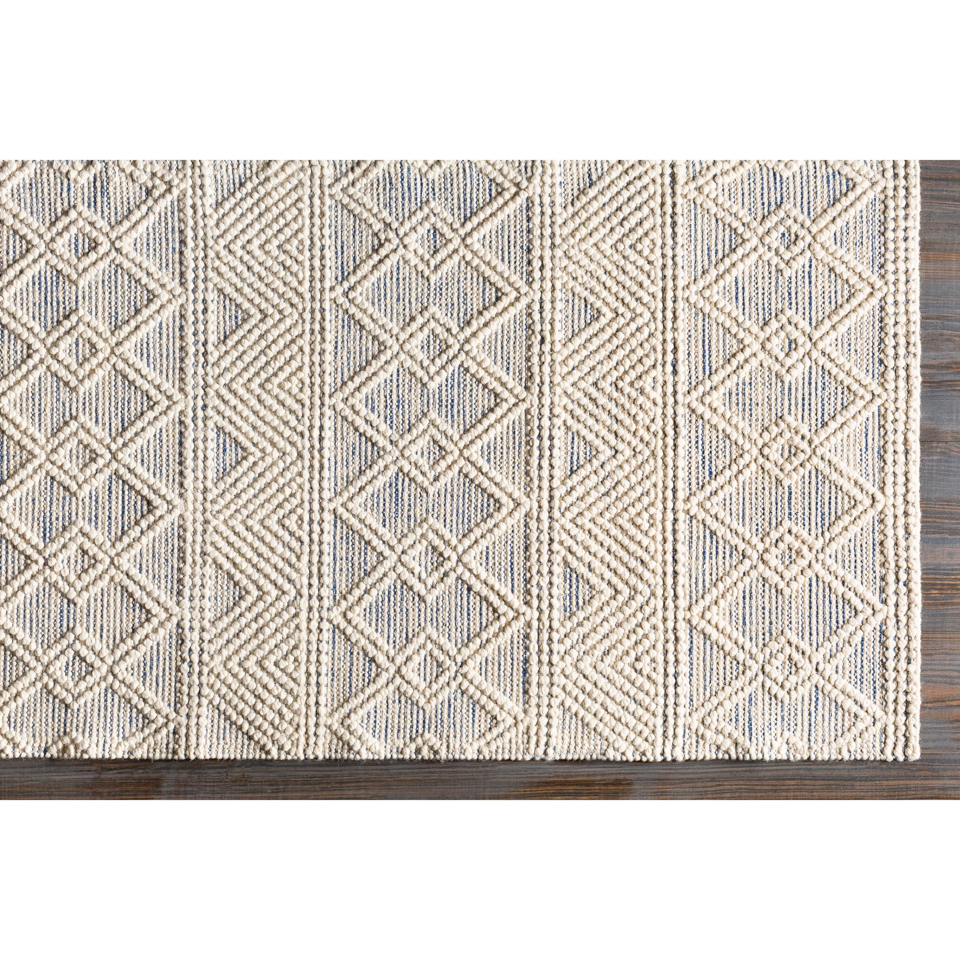 Hygge Rug - 23580 by Livabliss in blue, white. Made from 100% wool in a unique style.