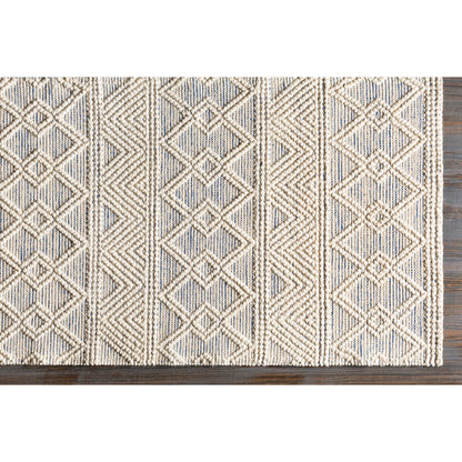 Hygge Rug - 23580 by Livabliss in blue, white. Made from 100% wool in a unique style.
