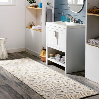 Hygge Rug - 23580 by Livabliss in blue, white. Made from 100% wool in a unique style.