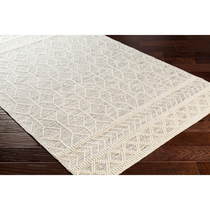 Hygge Rug - 23581 by Livabliss in black, white. Made from 100% wool in a unique style.