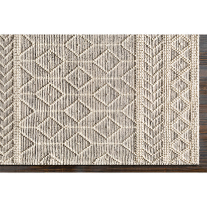 Hygge Rug - 23581 by Livabliss in black, white. Made from 100% wool in a unique style.