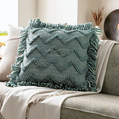 Hylia Pillow - 20321 by Surya. Made from 60% wool, 40% cotton, 100% cotton in a eclectic & global style.