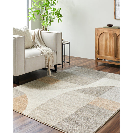 Hyde Park Rug - 524621 by Livabliss in light brown, light gray, brown, cream, charcoal. Made from face: 100% polypropylene, warp: 100% jute in a unique style.
