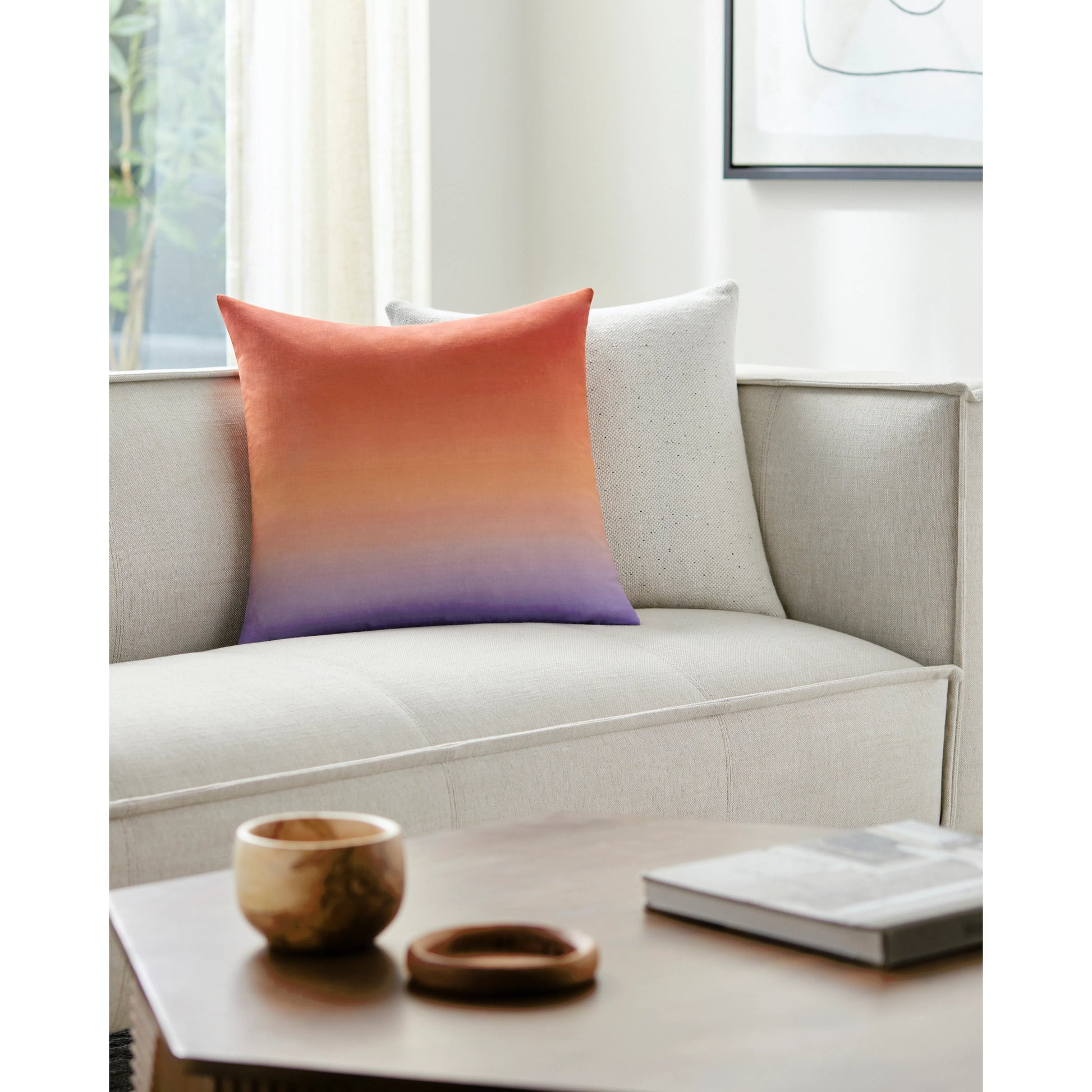 Hyrum Pillow - 491442 by Surya. Made from linen, cotton in a modern style.