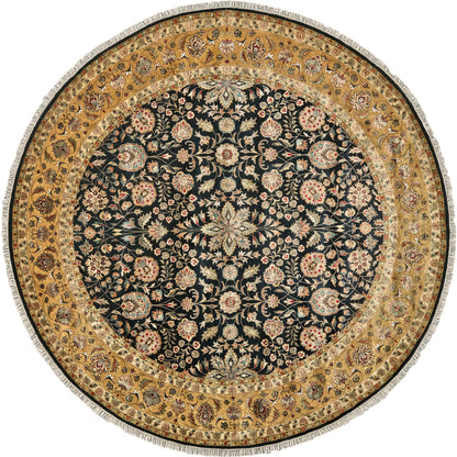 Sophia Rug - 6581F by Feizy in gold, black. Made from silk, wool in a unique style.