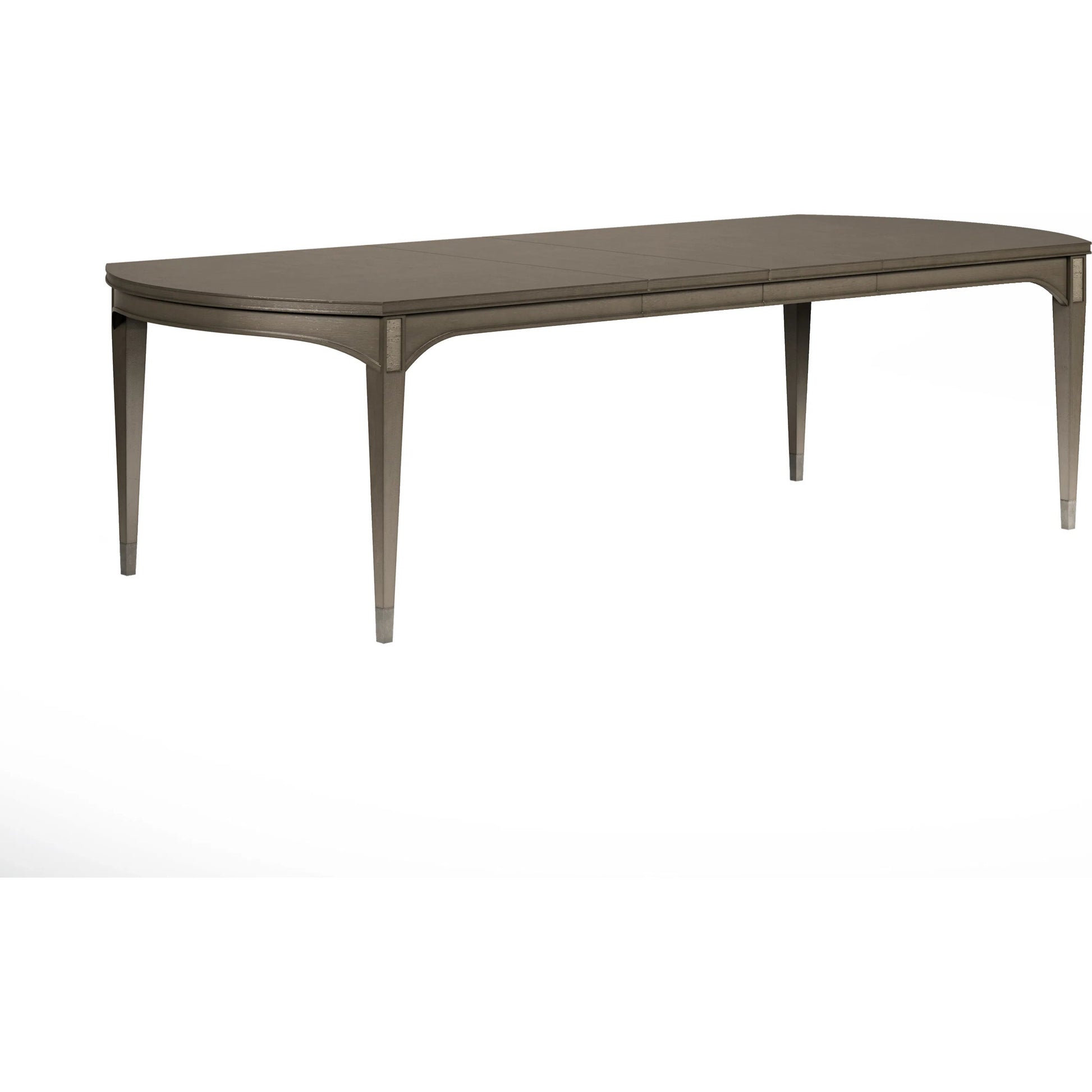 Cove Rectangular Dining Table by A.R.T. Furniture in grey and mica. Made from rubberwood solids, primavera veneer, metal in a traditional style.