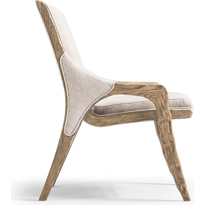 Echo Canyon Upholstered Side Chair (Set of 2) by Jonathan Charles in faded oak. Made from oak in a traditional style.