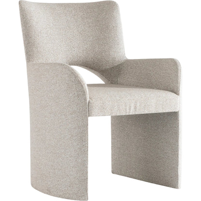 Loggia Shelter Back Arm Chair by Bernhardt in beige. Made from fabric in a transitional style.