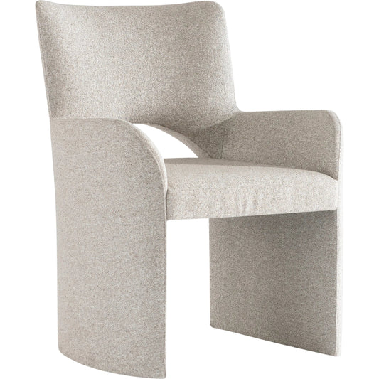 Loggia Shelter Back Arm Chair by Bernhardt in beige. Made from fabric in a unique style.