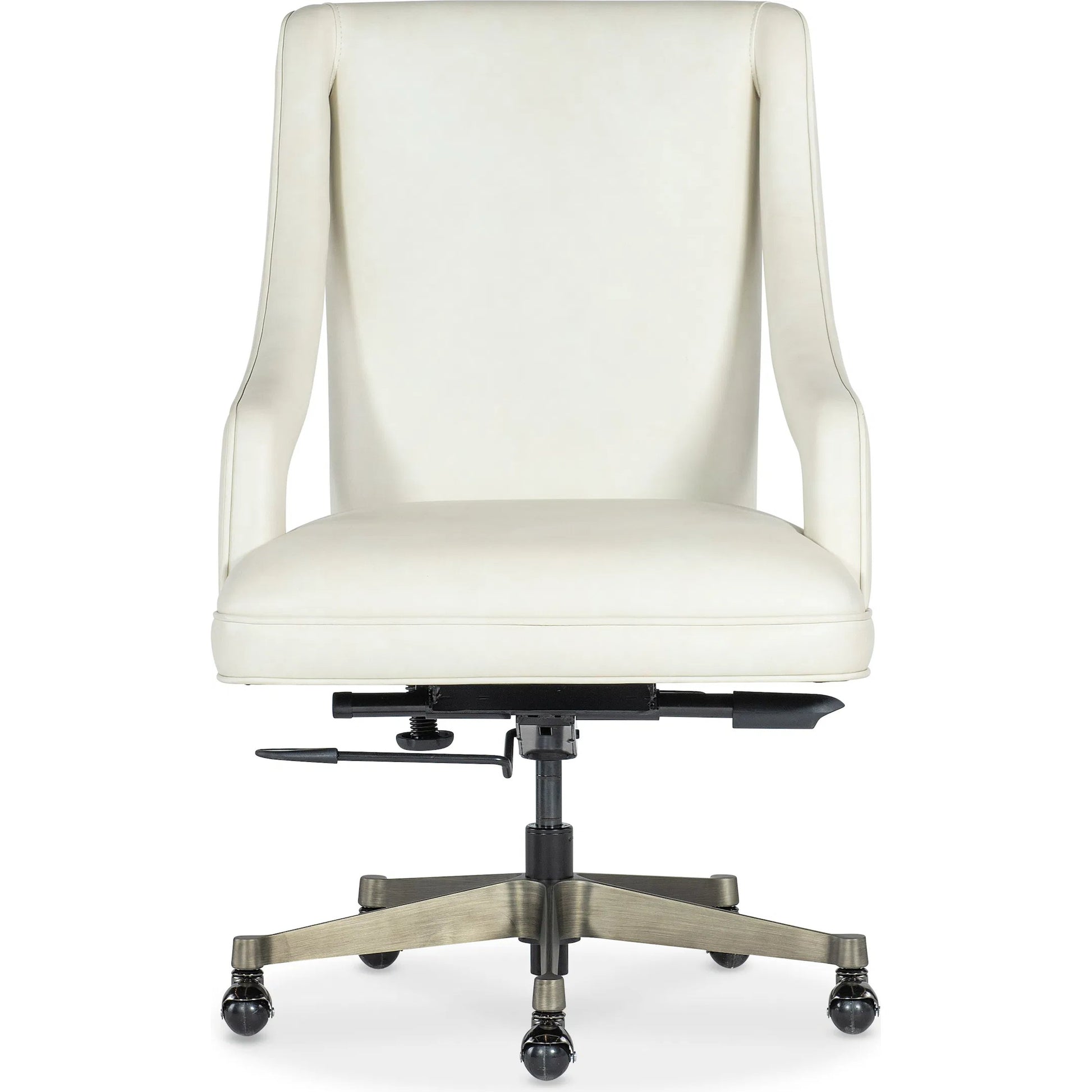 Meira Executive Swivel Tilt Chair by Hooker Furniture in white and metal. Made from unique in a modern style.