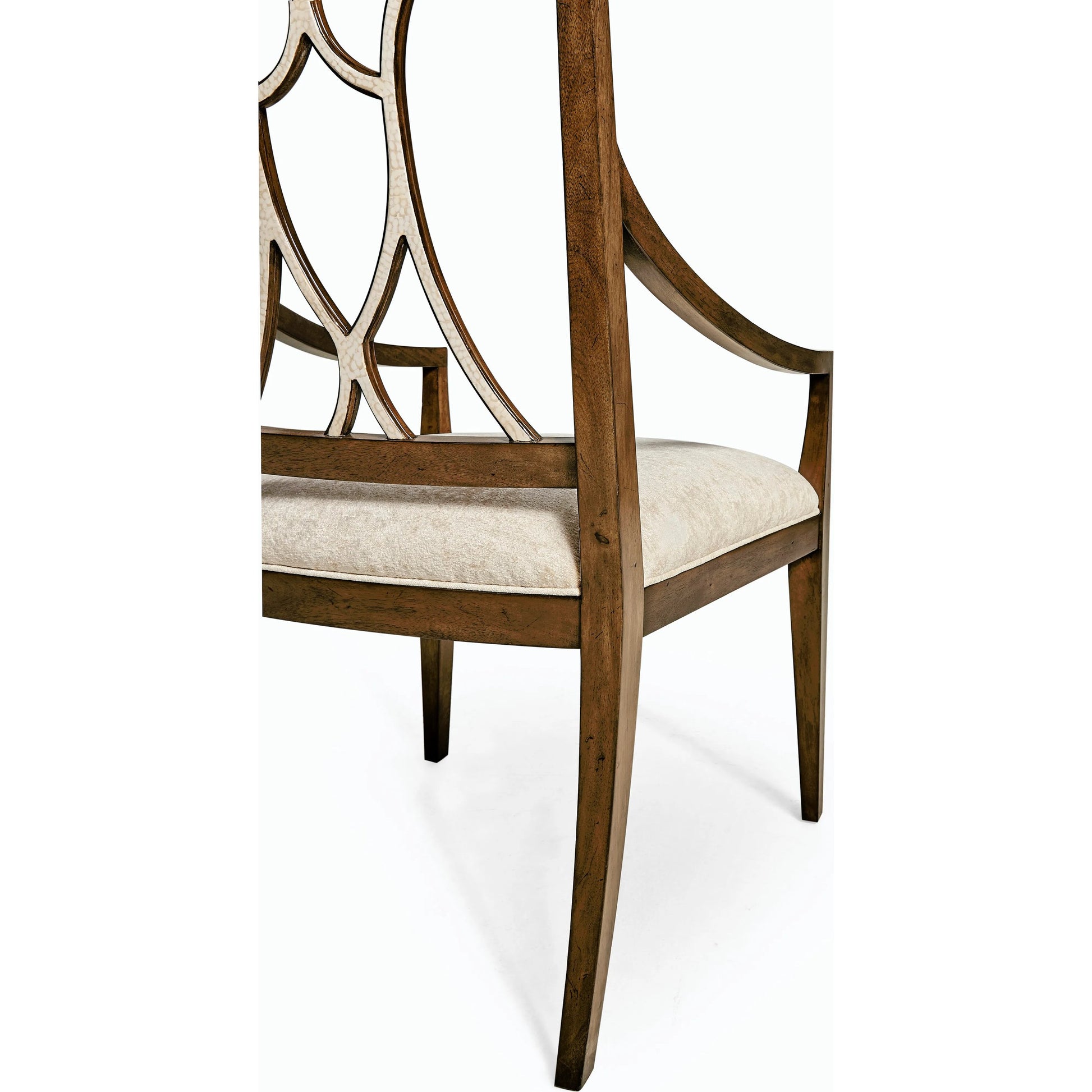 Osborne Arm Chair (Set of 2) by Jonathan Charles in brown and medium brown mahogany. Made from mahogany, foam, fabric, eggshell in a modern style.