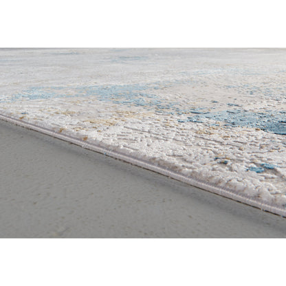 Cadiz Rug - 3889F by Feizy in ivory, blue, gold. Made from viscose, acrylic in a unique style.