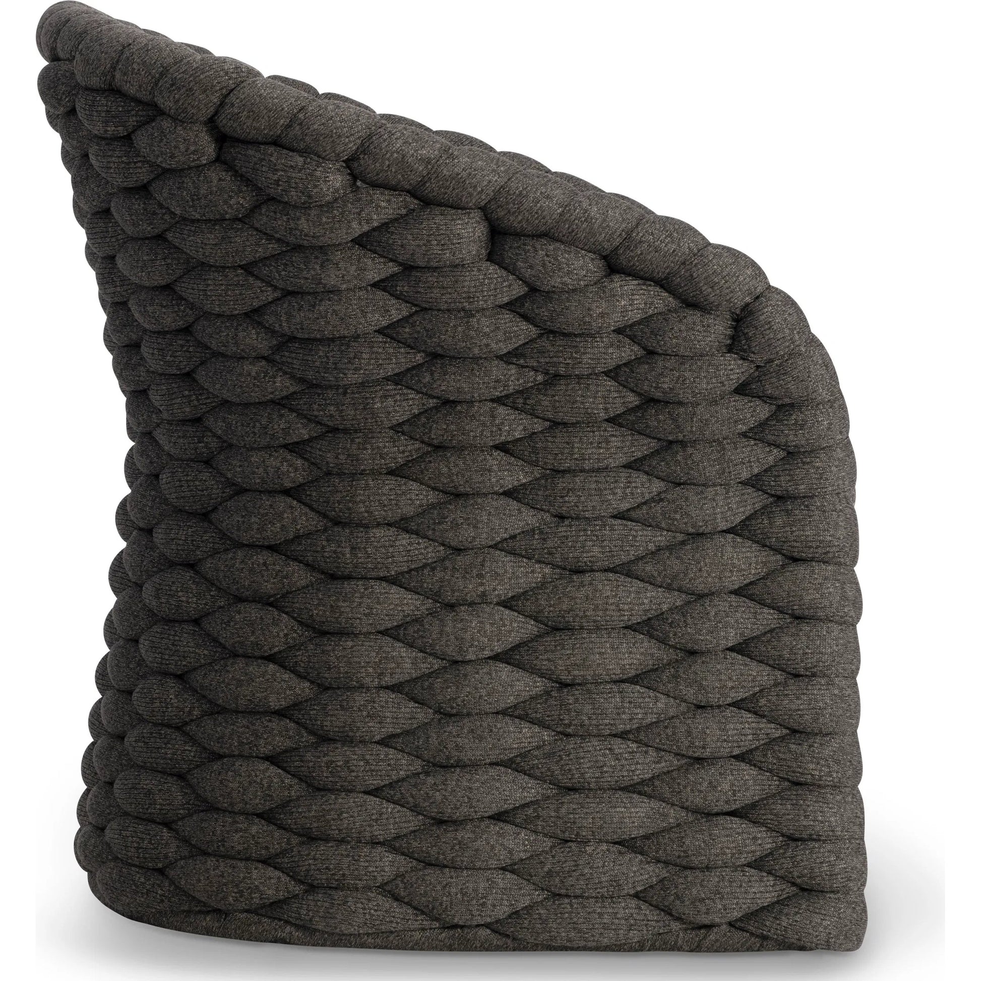 Salinas Arm Chair by Bernhardt in charcoal. Made from fabric in a unique style.