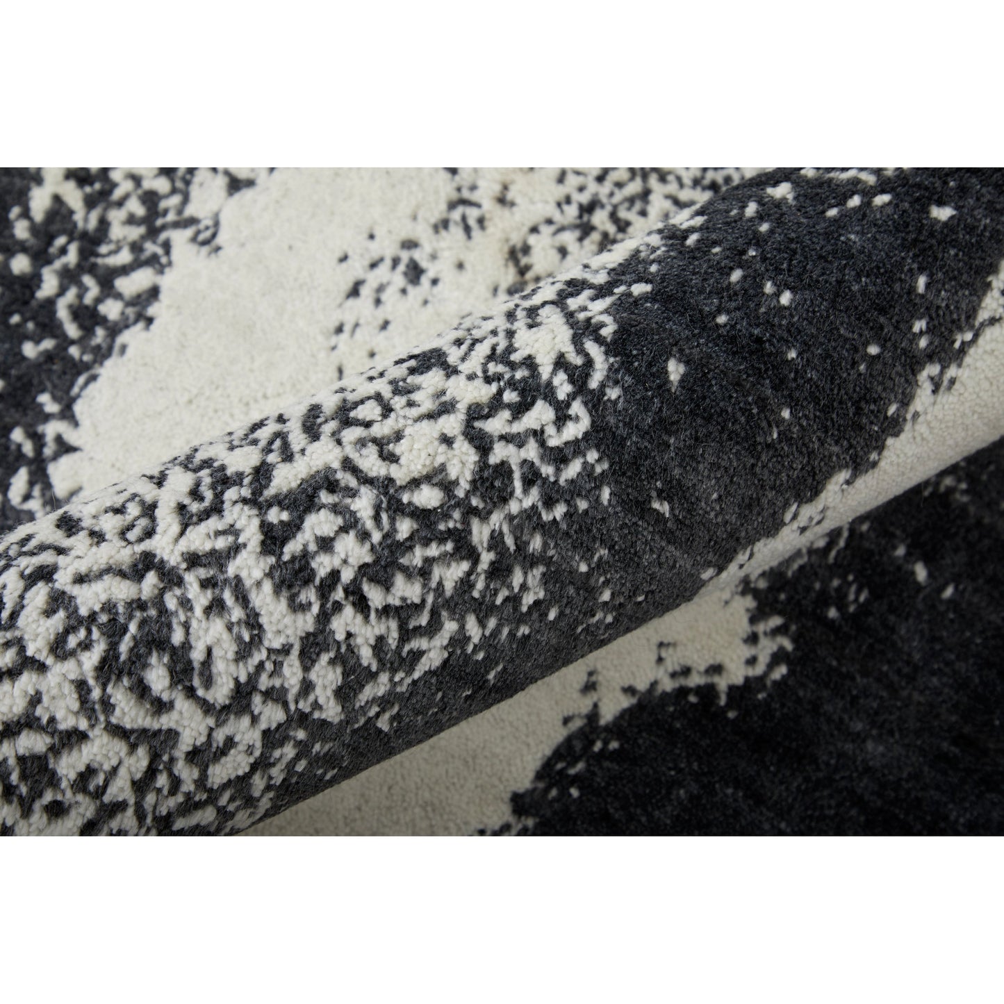 008 SI-2006007,SI-2006008,SI-2006010,SI-2006011,SI-2006012,SI-2006013 | Closeup | Coda Rug - 8930F by Feizy in black, white. Made from wool, viscose in a unique style.