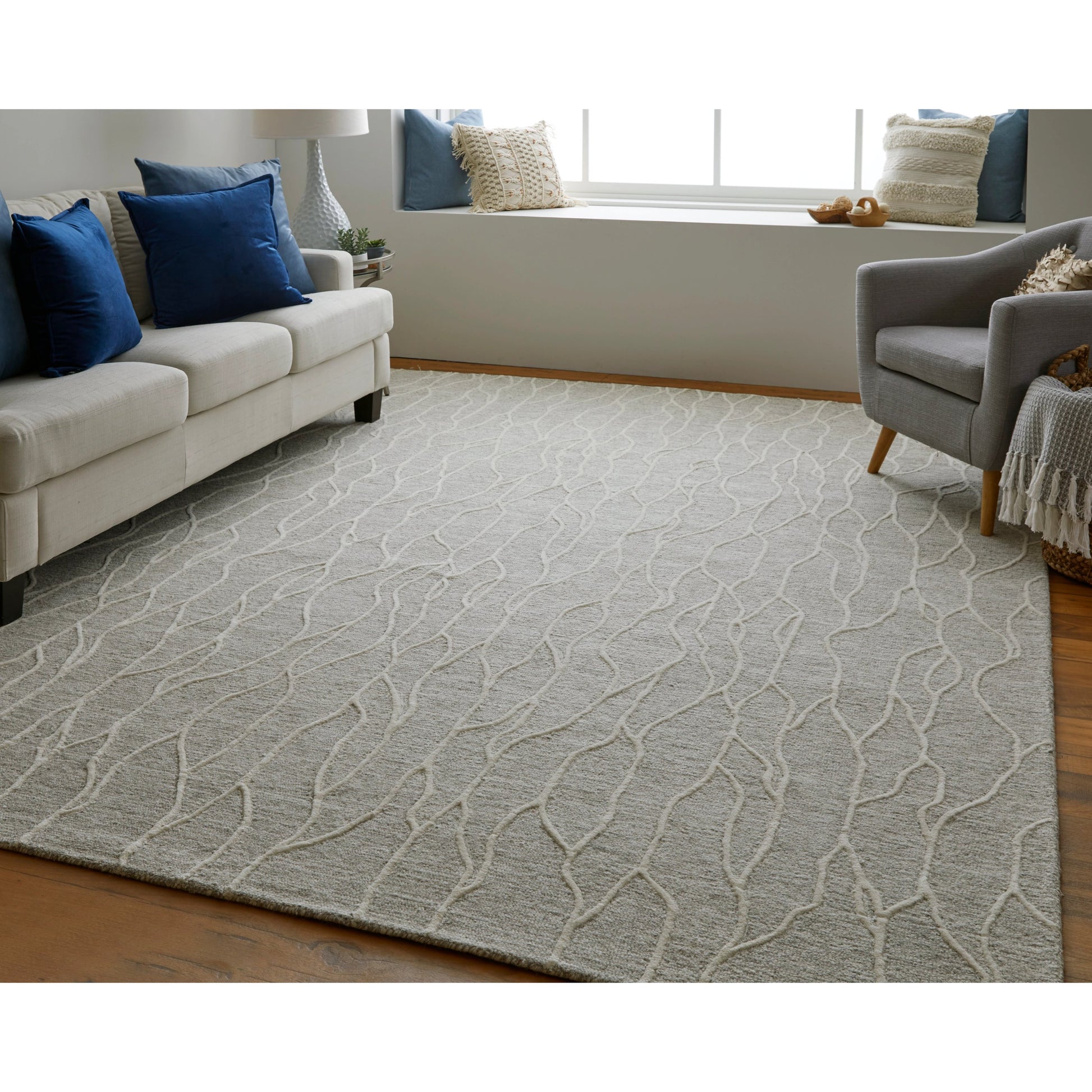 Enzo Transitional Rug - 8734F by Feizy. Made from wool in a unique style.