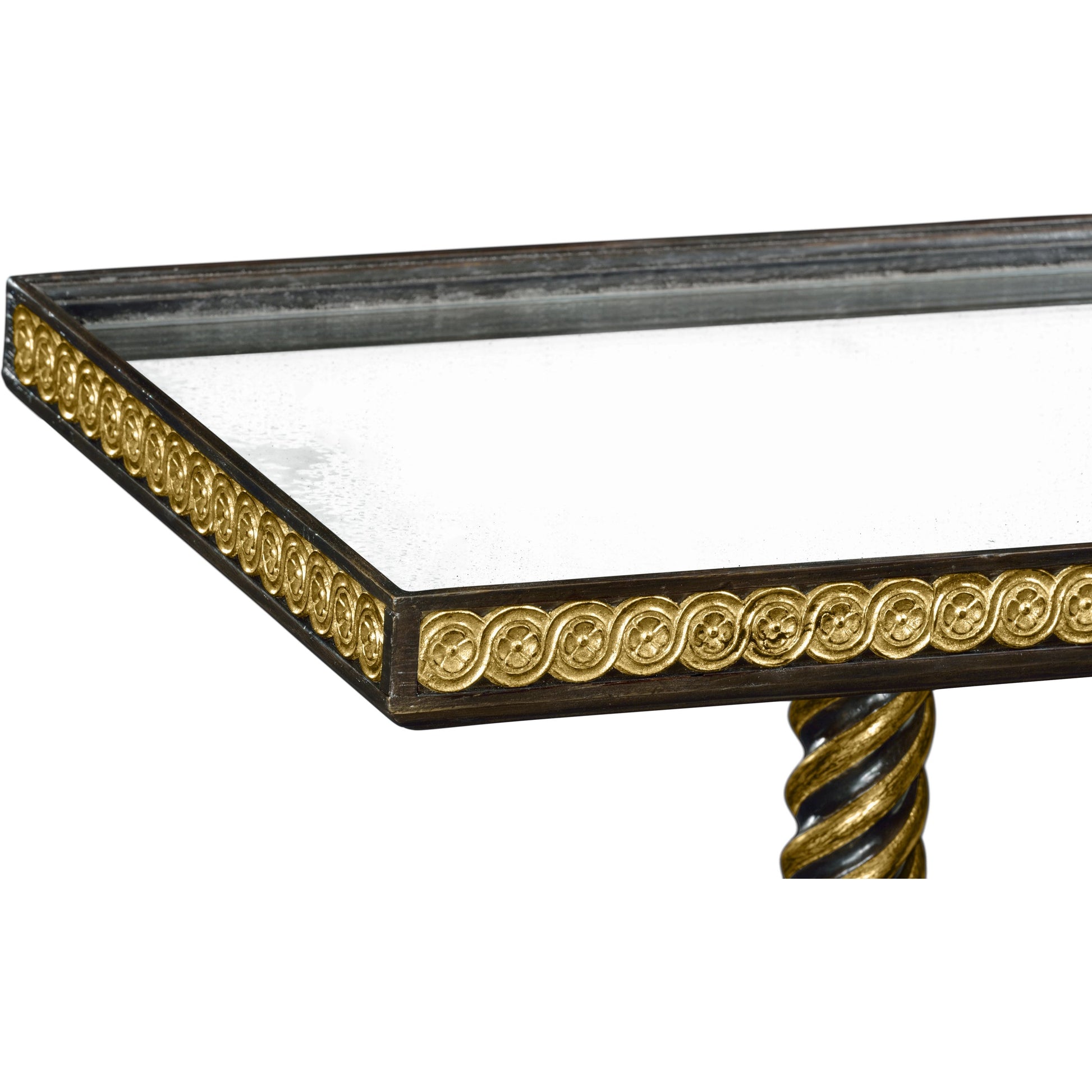 Buckingham End Table by Jonathan Charles in grey and charcoal wash. Made from oak in a traditional style.