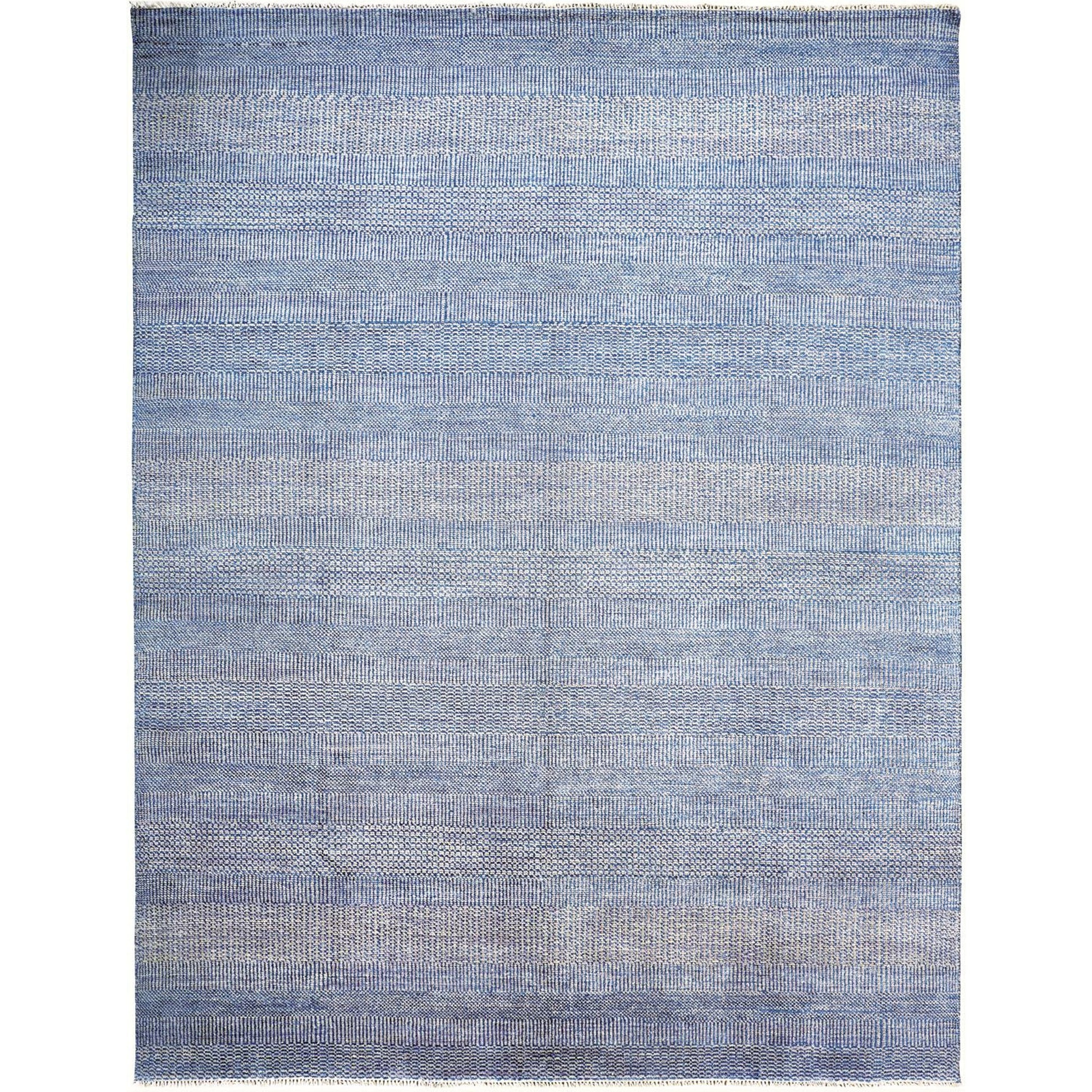 Janson Transitional Stripes Rug - I6061 by Feizy in blue, silver. Made from wool, viscose in a unique style.