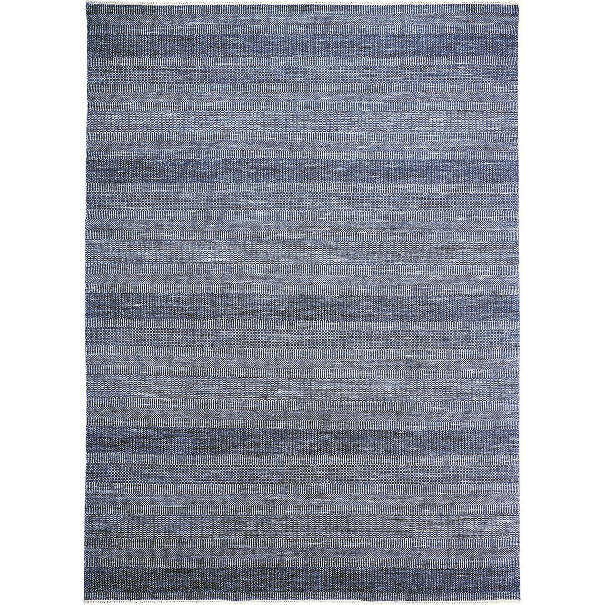 Janson Transitional Stripes Rug - I6062 by Feizy in blue, gray. Made from wool, viscose in a unique style.