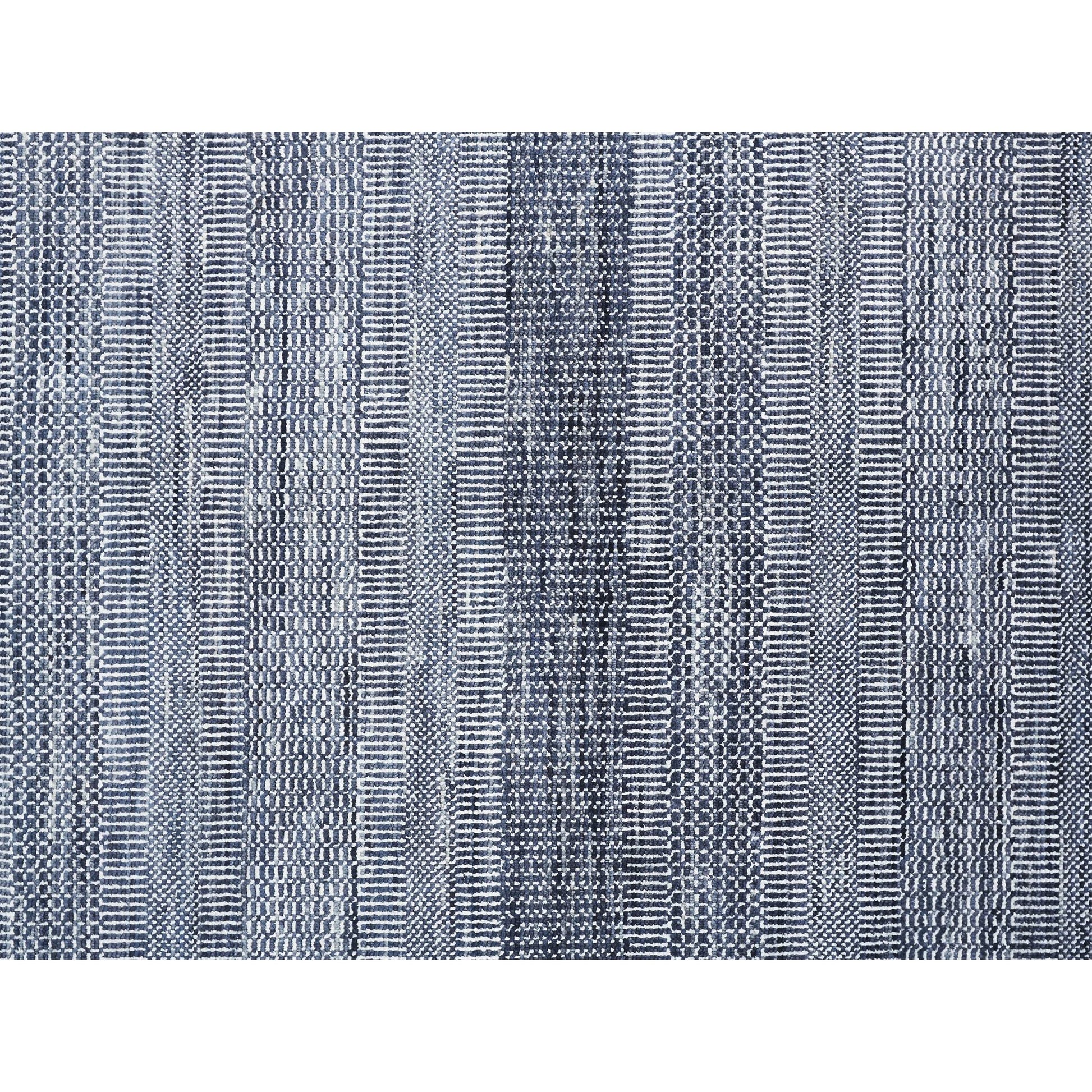 Janson Transitional Stripes Rug - I6062 by Feizy in blue, gray. Made from wool, viscose in a unique style.