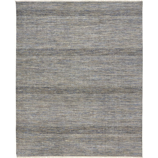 Janson Transitional Stripes Rug - I6064 by Feizy in silver. Made from wool, viscose in a unique style.