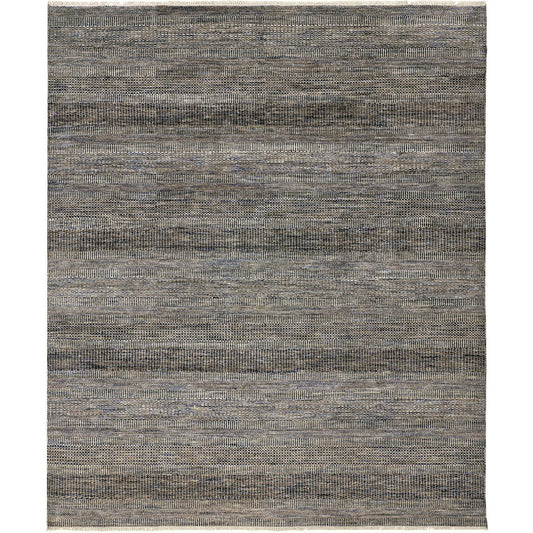 Janson Transitional Stripes Rug - I6065 by Feizy in gray. Made from wool, viscose in a unique style.