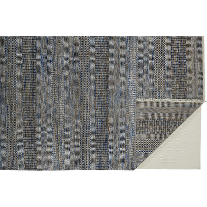 Janson Transitional Stripes Rug - I6065 by Feizy in gray. Made from wool, viscose in a unique style.