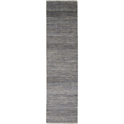Janson Transitional Stripes Rug - I6065 by Feizy in gray. Made from wool, viscose in a unique style.