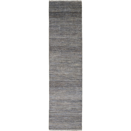 Janson Transitional Stripes Rug - I6065 by Feizy in gray. Made from wool, viscose in a unique style.