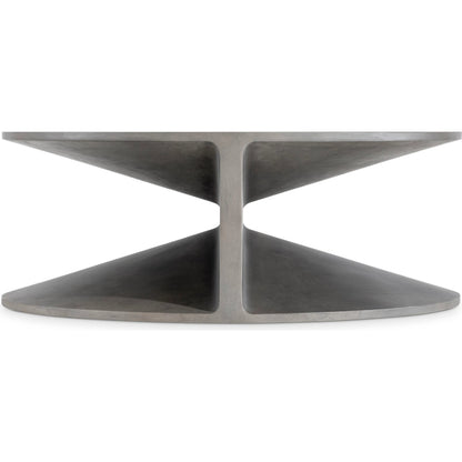 Sintra Cocktail Table by Bernhardt in grey. Made from concrete in a unique style.
