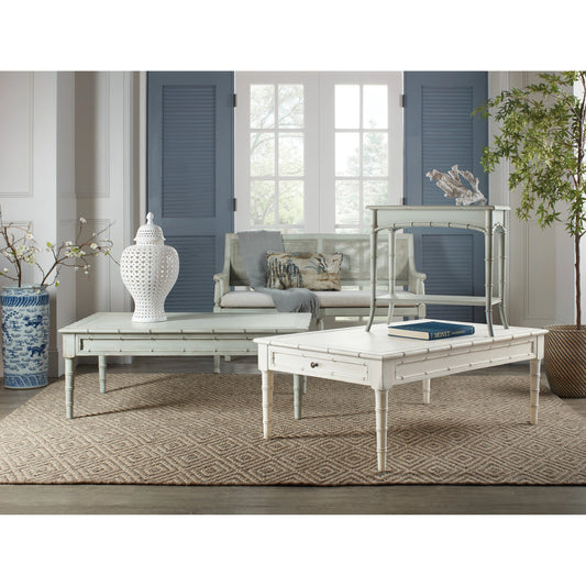 Charleston Rectangle Cocktail Table by Hooker Furniture. Made from maple veneers, resin in a transitional style.