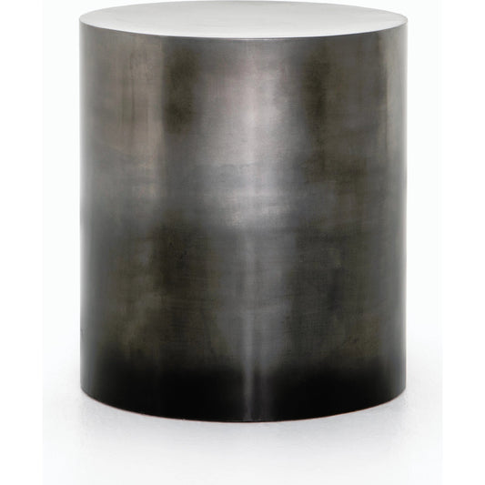 Cameron End Table by Four Hands in ombre antique pewter. Made from iron in a eclectic & global style.