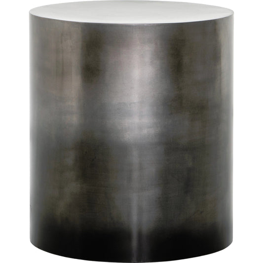 Cameron End Table by Four Hands in ombre antique pewter. Made from iron in a eclectic & global style.