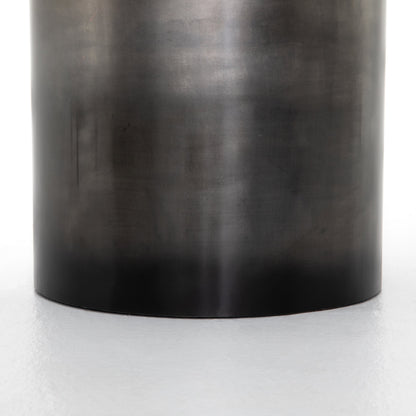 Cameron End Table by Four Hands in ombre antique pewter. Made from iron in a eclectic & global style.