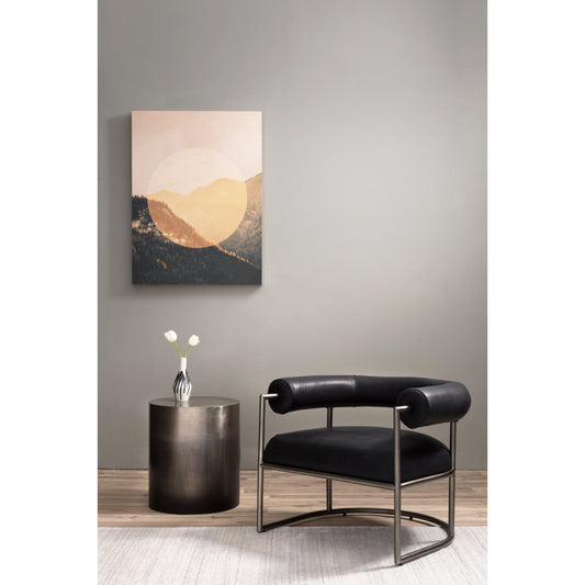 Cameron End Table by Four Hands in ombre antique pewter. Made from iron in a eclectic & global style.