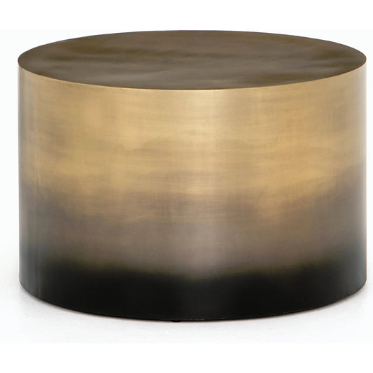 Cameron Ombre Bunching Table by Four Hands in ombre antique brass. Made from iron in a eclectic & global style.