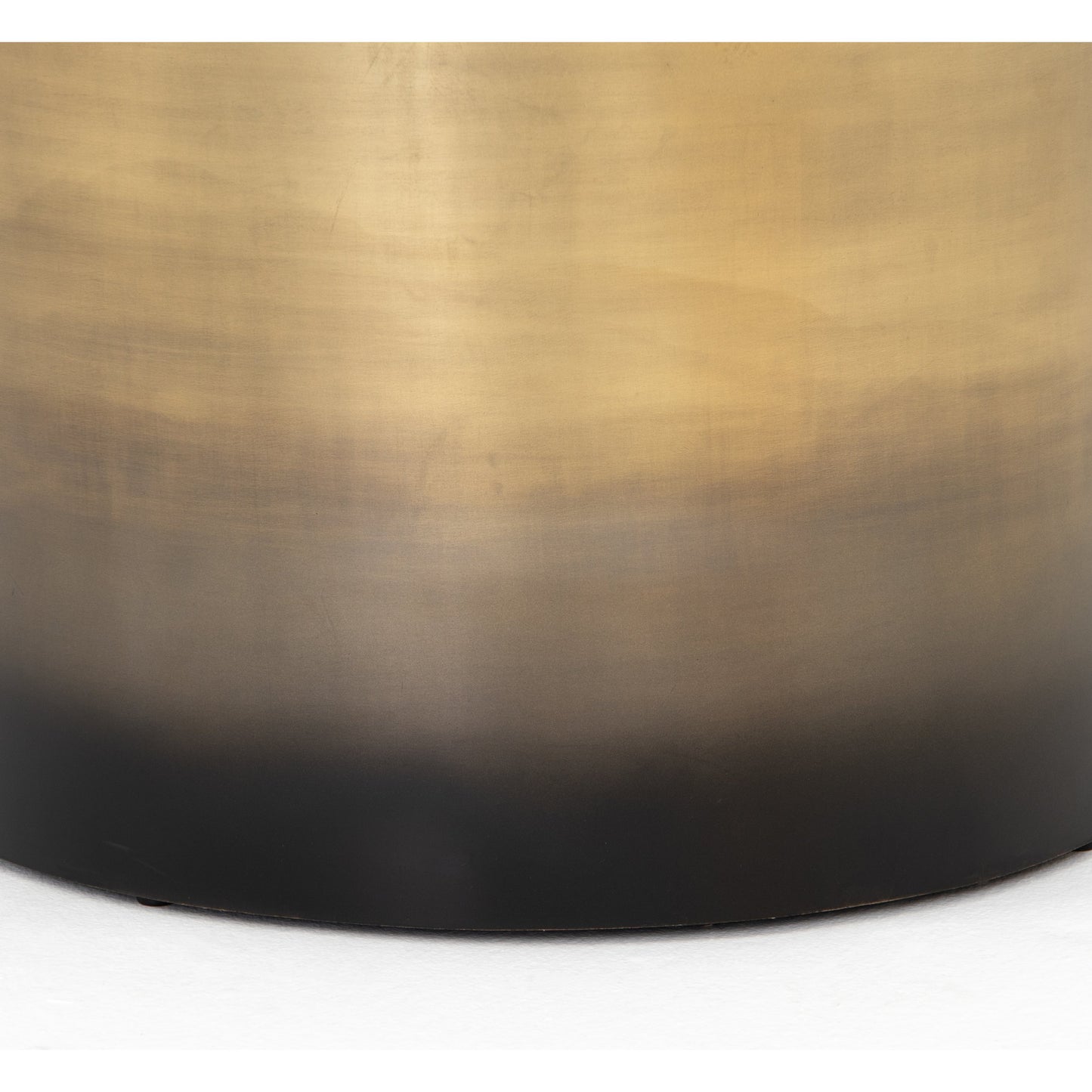 002 SI-1714654 | Closeup | Cameron Ombre Bunching Table by Four Hands in ombre antique brass. Made from iron in a eclectic & global style.