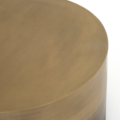 Cameron Ombre Bunching Table by Four Hands in ombre antique brass. Made from iron in a eclectic & global style.