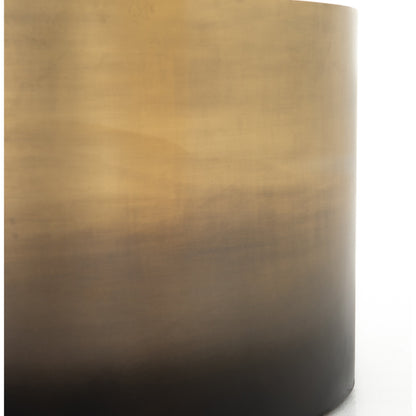 Cameron Ombre Bunching Table by Four Hands in ombre antique brass. Made from iron in a eclectic & global style.