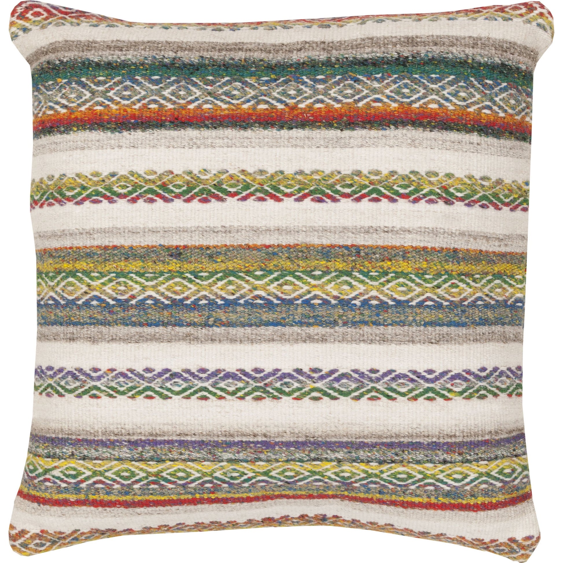 Isabella Pillow - 19330 by Surya. Made from 50% viscose, 50% wool in a rustic style.