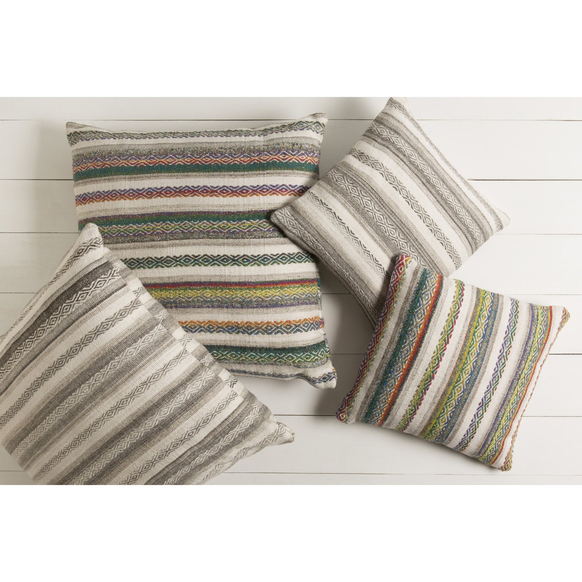 Isabella Pillow - 19330 by Surya. Made from 50% viscose, 50% wool in a rustic style.