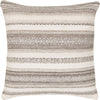 Light Gray, Ivory / Down Feather / 18" x 18"