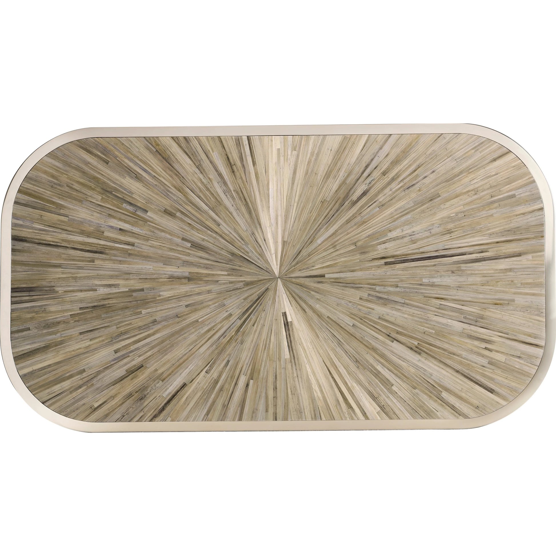 Terra Pedestal Cocktail Table by Jonathan Charles in natural straw. Made from main straw in a unique style.