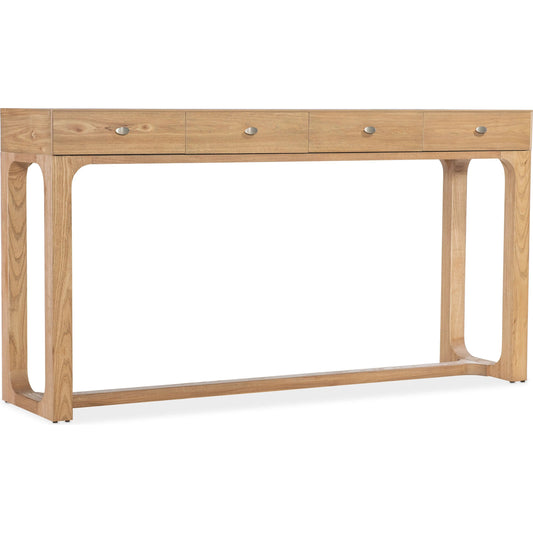 Documents Console by Hooker Furniture in light natural pecan. Made from pecan veneers in a unique style.
