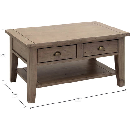 Irish Coast Small Coffee Table by LH Imports in sundried. Made from unique in a traditional style.